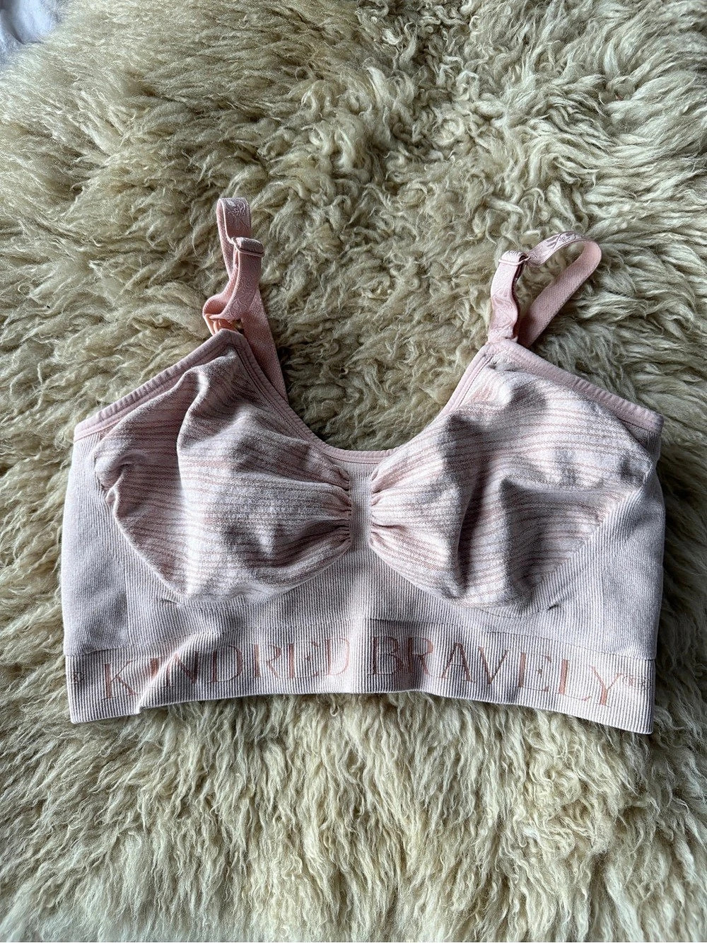 Kindred Sublime Bravely Hands Free Pumping and Nursing Bra Beige Medium